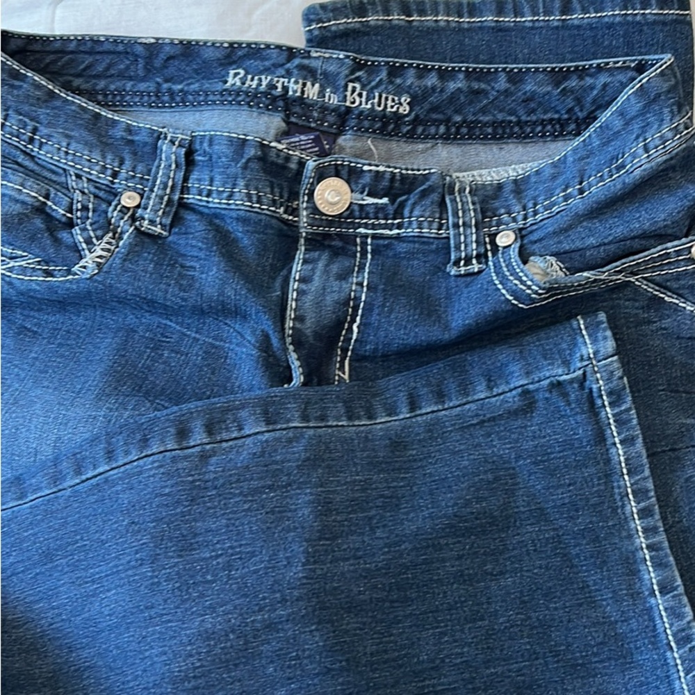 St. John's Bay Blue Boot Cut Jeans Timeless Style